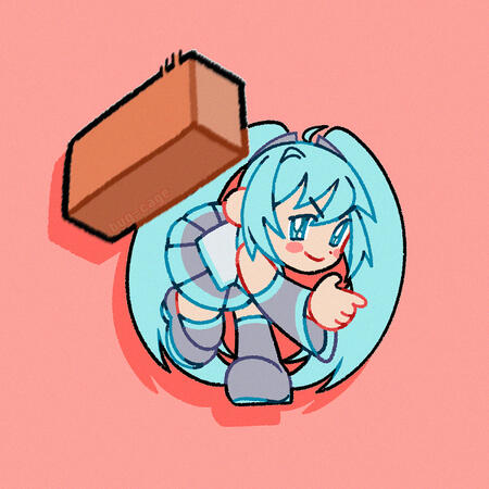Hatsune Bricku (Sticker Design)